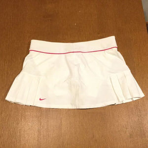 Womens Nike Tennis Dri Fit Pleated Skirt White